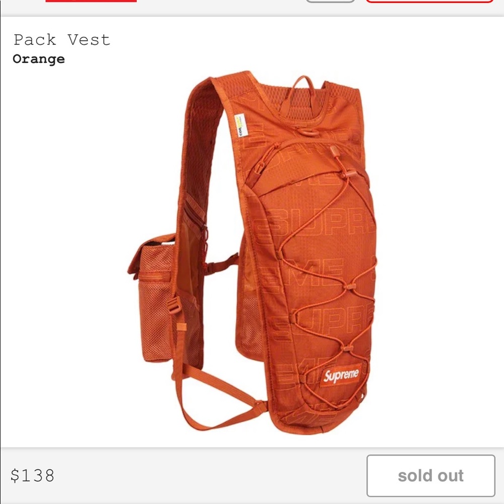 Supreme Pack Vest - sold out